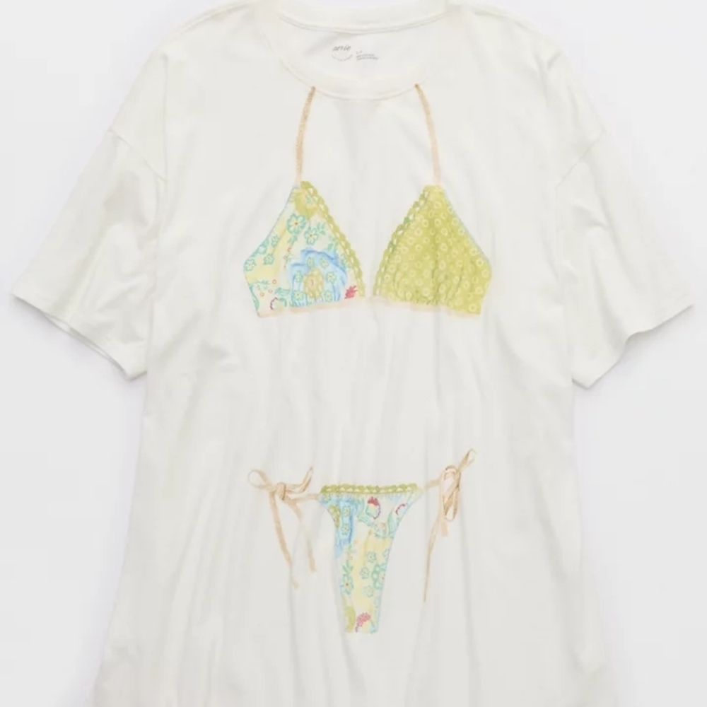 Aerie Pink Bikini Night Tee - Picture 5 of 7